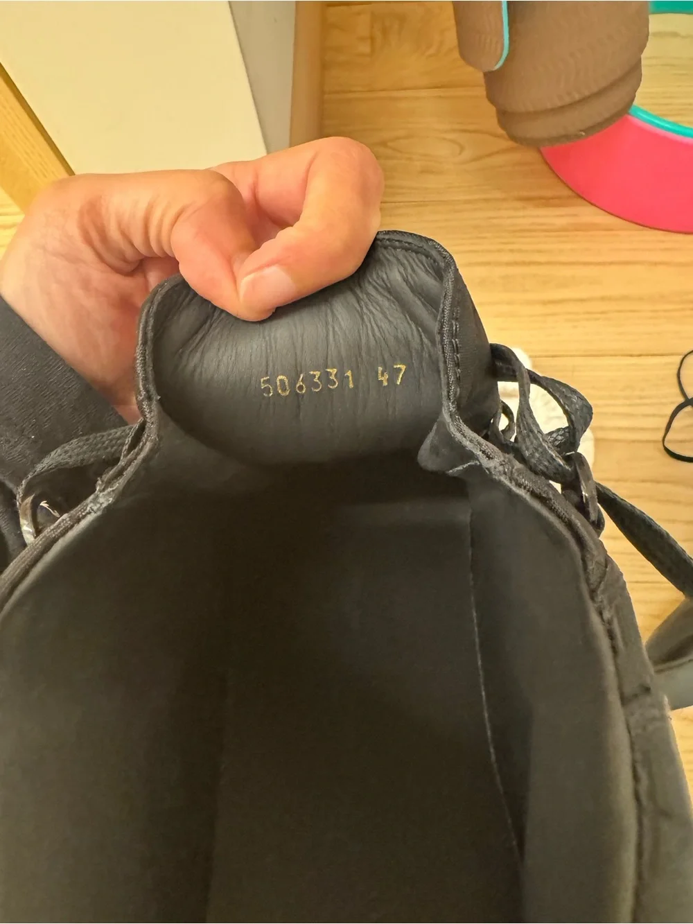 Balenciaga Black High-Top Logo-Striped Sneakers - Picture 5 of 8